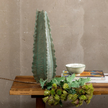 Vaza Verde Inchis CreativDeco - Element Sculptural Elegant pentru Decor Sophisticat [1]