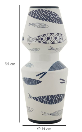 Vaza moderna cu pesti stilizati - CreativDeco [6]