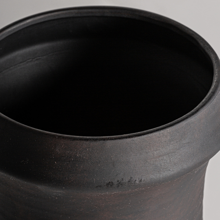 Vaza Art Deco ceramica neagra inalta|Vaze decorative elegante [1]