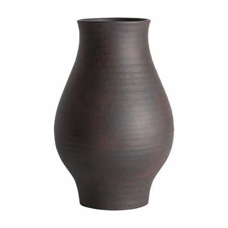 Vaze - Vaza Art Deco ceramica neagra rotunda|Vaze decorative statement