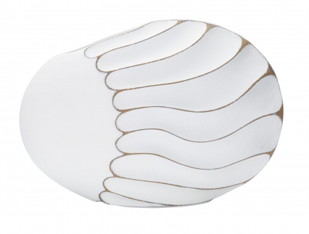 Vaze - Vaza Decorativa Alba Cu Influente Naturale CreativDeco