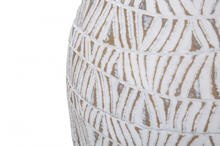Vaza Alba Boho Chic Cu Motive Naturale CreativDeco [5]