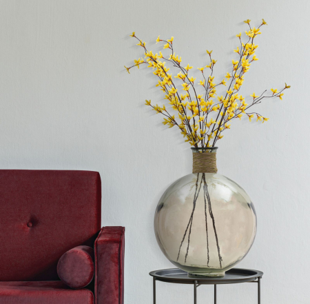 Vaza Rotunda Sticla Reciclata CreativDeco - Design Sustenabil Modern [3]