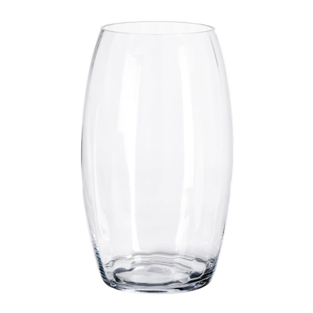 Obiecte decorative - Vază din sticlă transparentă cu formă ovală