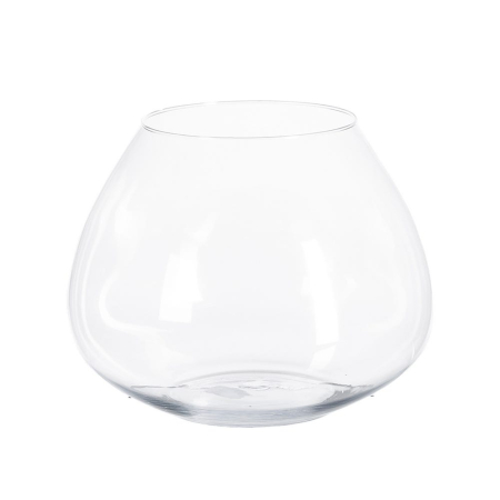 Vaze - Vază din sticlă transparentă cu formă rotundă organică