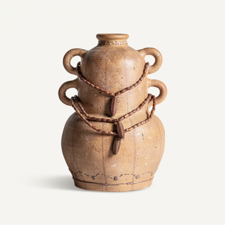Vaze - Vaza rotunda teracota maro|Vaze decorative compacte