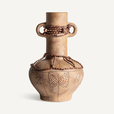 Vaze - Vaza cilindrica inalta teracota|Vaze decorative statement