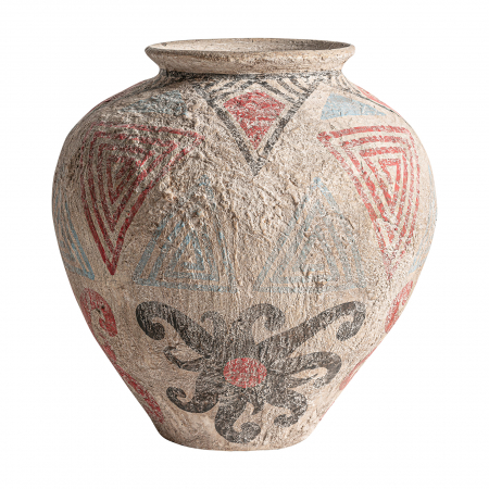 Vaze - Vaza etnica teracota multicolora|Vaze decorative geometrice