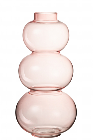 MEGA PROMOTII - Vaza Globes, sticla roz, creativdeco.ro