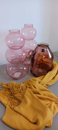 Vaza Globes, sticla roz, creativdeco.ro [10]