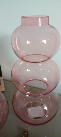 Vaza Globes, sticla roz, creativdeco.ro [7]