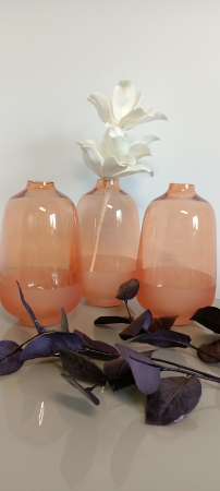 Vaza Hany, sticla, portocaliu rugina - CreativDeco.ro [3]