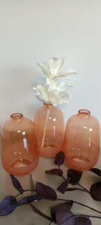 Vaza Hany, sticla, portocaliu rugina - CreativDeco.ro [4]