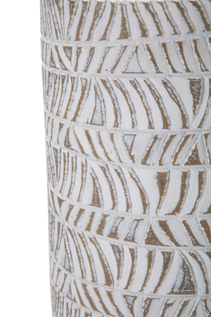 Vaza Boho Chic Alba Cu Linii Fluide CreativDeco [4]