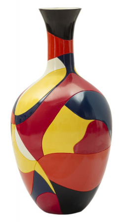 Vaze inalte de podea - Vaza Multicolora Stil Rubic | Design Geometric | CreativDeco