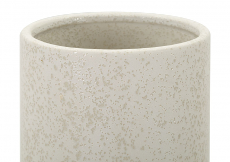 Vaza decorativa ceramica crem cu inel si sfere - CreativDeco [3]