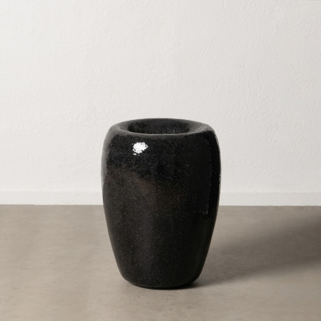 Vaze inalte de podea - Vaza decorativa neagra CreativDeco - Decor industrial si minimalist de impact