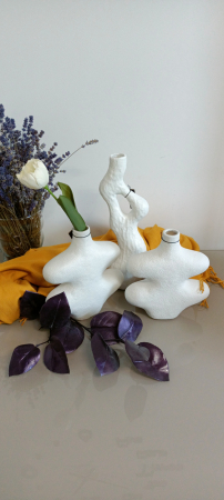 Vaza Stoneware, ceramica alba|creativdeco.ro [3]