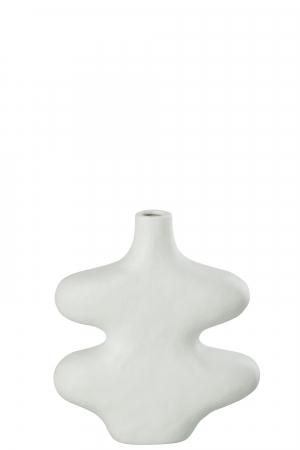 MEGA PROMOTII - Vaza Stoneware, ceramica alba|creativdeco.ro