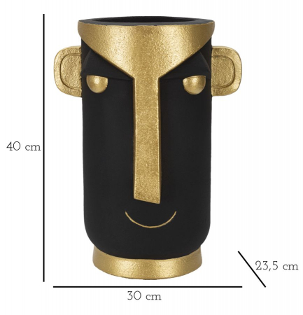 Vaza Eleganta Negru Mat CreativDeco - Lux Si Rafinament In Casa Ta [5]