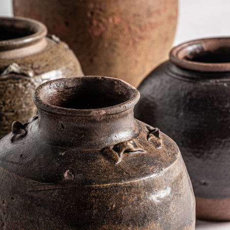 Vaza unicat coloniala ceramica maro|Vaze decorative rafinate [2]