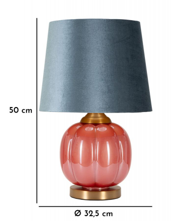 Veioza catifea gri | Lampa de masa CreativDeco [6]