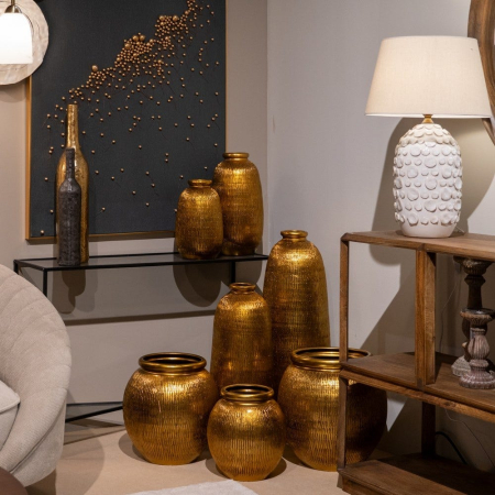 Veioză albă din ceramică cu textură reliefată [8]