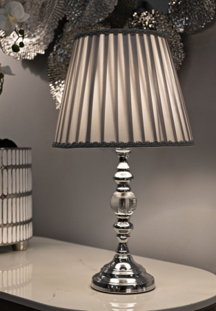 Lampa de masa argintie | Decor sofisticat | CreativDeco [1]