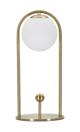 Lampa de masa Glamy Arc | Veioza cu abajur sferic CreativDeco