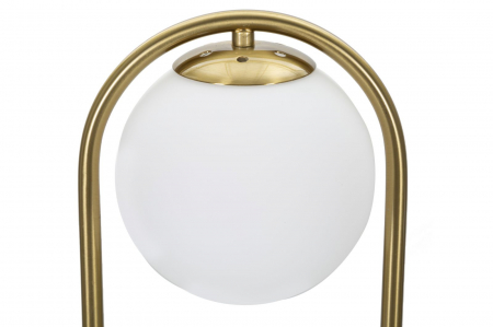 Lampa de masa Glamy Arc | Veioza cu abajur sferic CreativDeco [1]