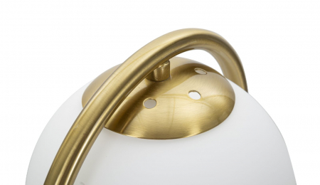 Lampa de masa Glamy Arc | Veioza cu abajur sferic CreativDeco [3]