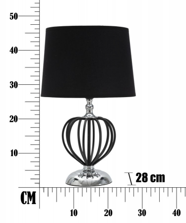 Veioza Darcky, metal/textil, negru/argintiu, Mauro Ferretti [6]