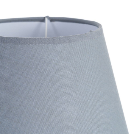 Veioză din ceramică albastră cu abajur textil conic – fotografie produs principal [1]