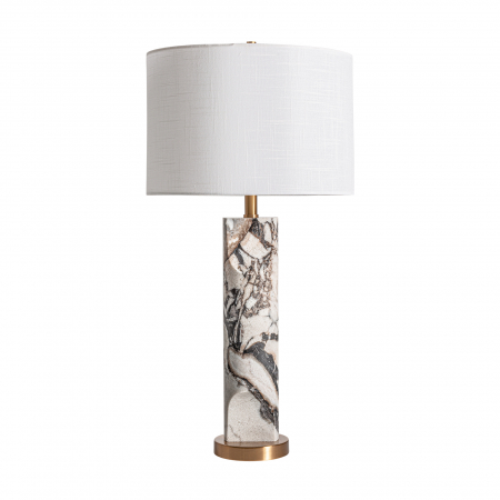 Corpuri de iluminat - Veioza Art Deco marmura bicolora|Veiozele elegante