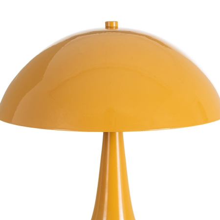 Veioză din metal muștar cu abajur în formă de ciupercă – fotografie produs principal [1]