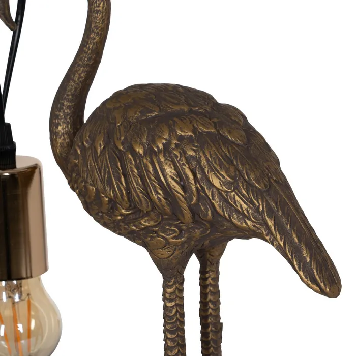 Veioza Flamingo, Auriu Antichizat, Polirasina - creativdeco.ro [3]