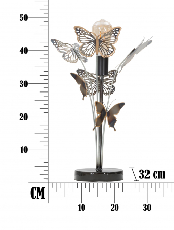 Veioza Fluturi, fier, negru/auriu/argintiu - creativdeco.ro [5]