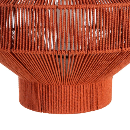 Veioză geometrică din sfoară de hârtie teracotă pe structură metalică – fotografie produs principal [3]