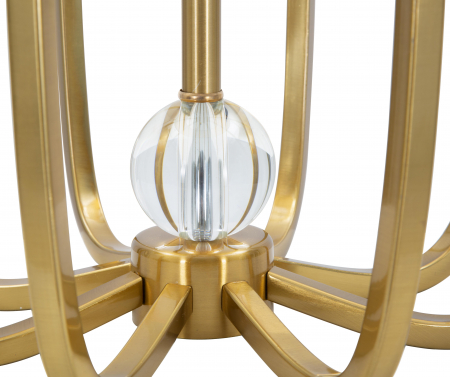 Veioza Glam Ball, metal/poliester, negru/auriu [4]