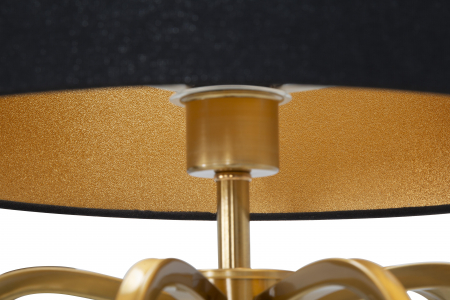 Veioza Glam Ball, metal/poliester, negru/auriu [5]