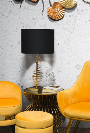 Veioza Glam Sticky, auriu/negru, fier/poliester [1]