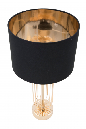 Veioza Glam Towy, fier auriu/abajur negru [2]