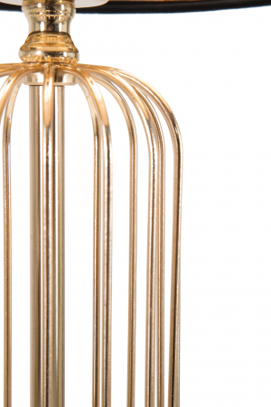 Veioza Glam Towy, fier auriu/abajur negru [3]