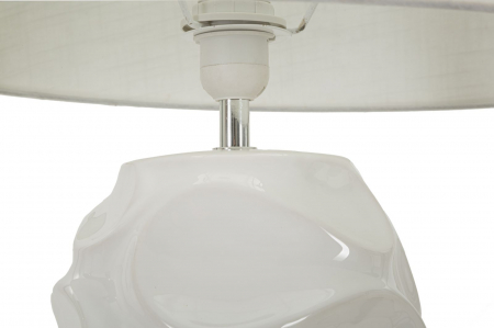 Veioza ceramica alba inalta CreativDeco [1]