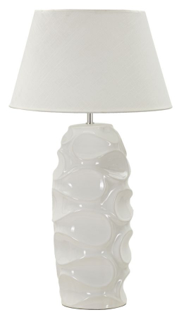 Corpuri de iluminat - Veioza ceramica alba inalta CreativDeco