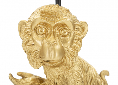 Veioza Monkey, rasina/textil/metal, auriu/negru, Mauro Ferretti [2]