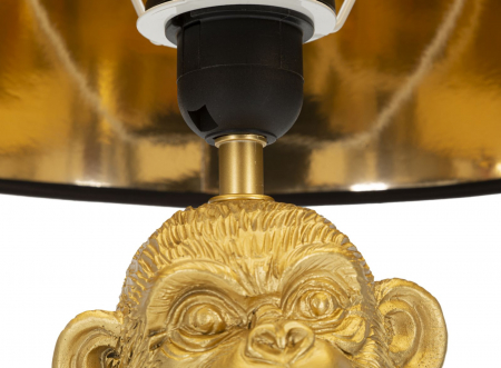 Veioza Monkey, rasina/textil/metal, auriu/negru, Mauro Ferretti [3]
