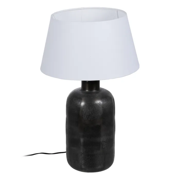 MEGA PROMOTII - veioza cu abajur bumbac CreativDeco corpuri iluminat moderne