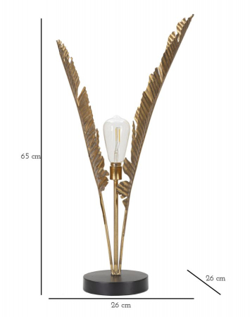 Veioza Palm, metal, auriu/negru, Mauro Ferretti [6]