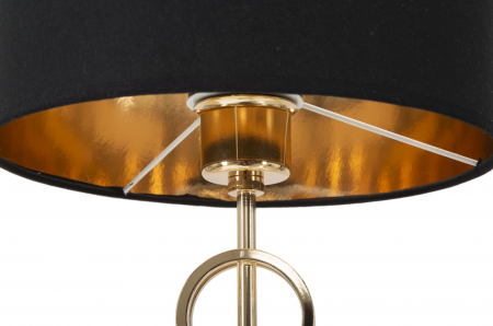 Veioza Rings, metal/textil, negru/auriu, Mauro Ferretti [5]